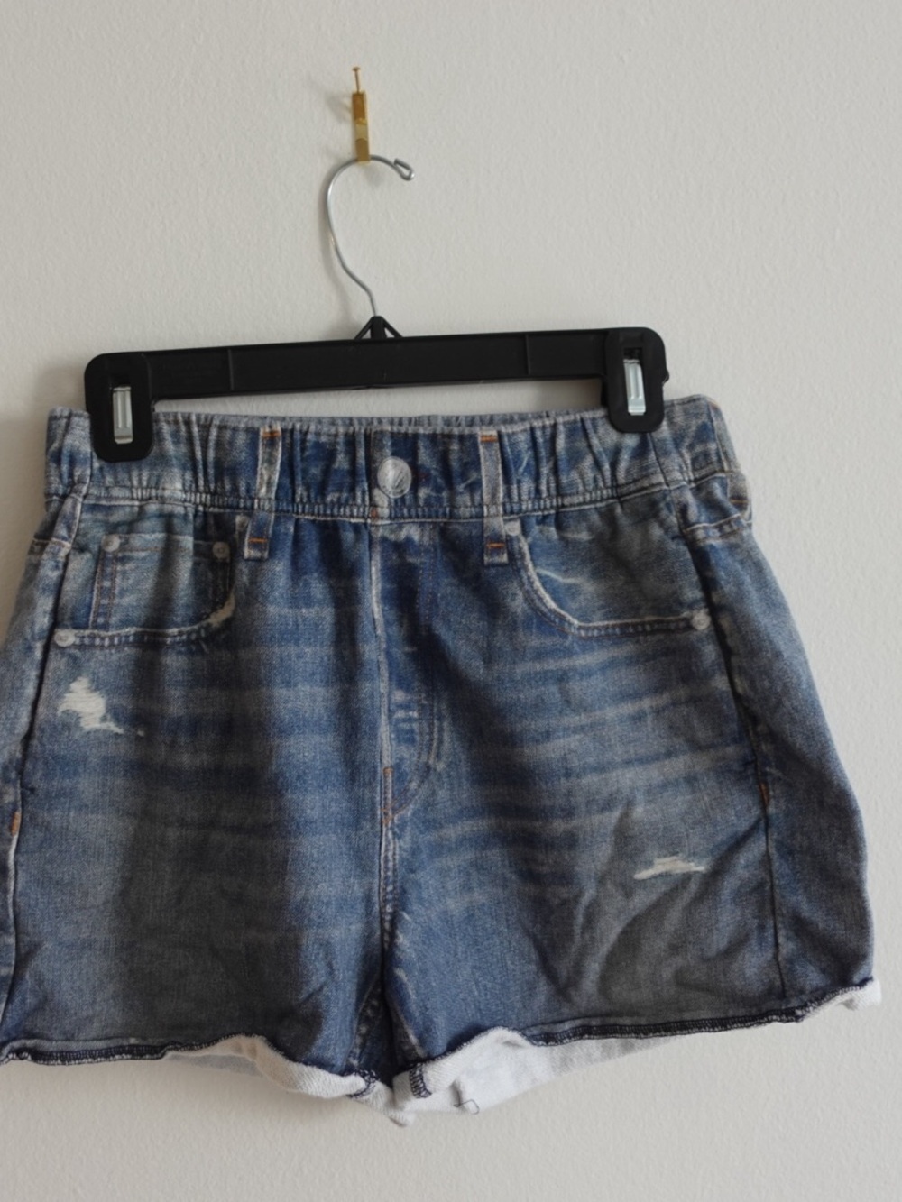 rag & bone Miramar distressed Blue “Denim” Shorts